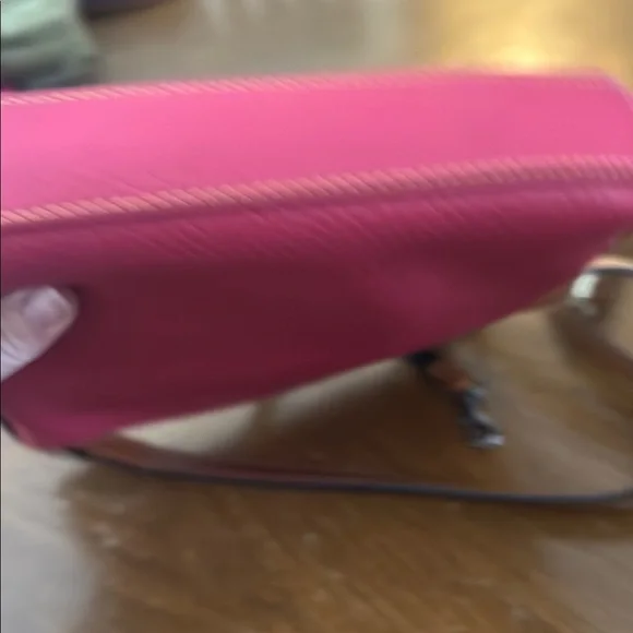 Dooney & Bourke Fuchsia Pink & Brown Leather Convertible Shoulder Crossbody Bag - Picture 15 of 16